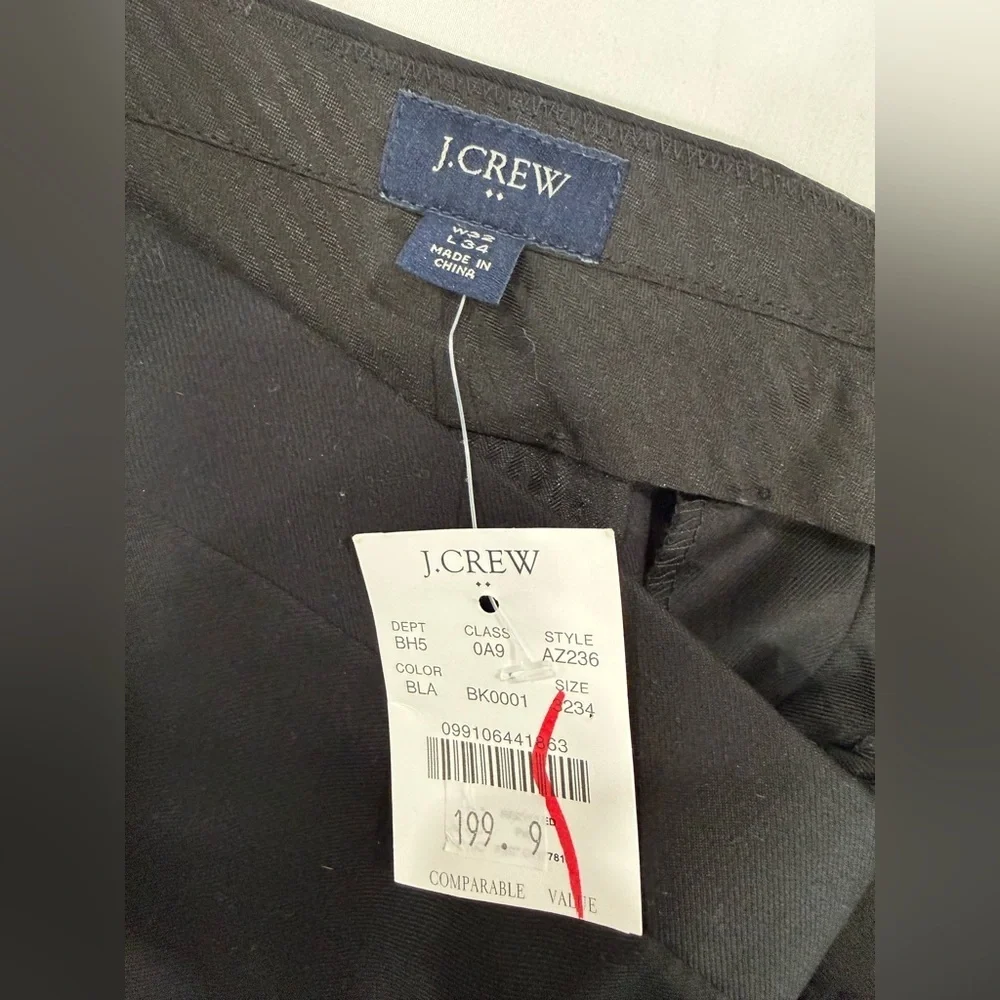 J. Crew Men's Black Thompson Pants